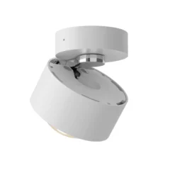 Puk! 80 Move LED-Spot Linse matt weiß matt/chrom
