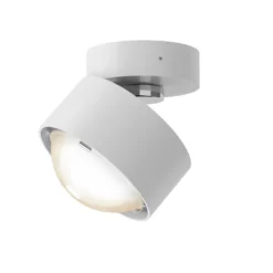 Puk! 80 Move LED-Spot Linse matt weiß matt/chrom