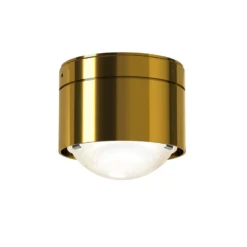 Puk! 80 One LED-Deckenspot Linse matt, messing
