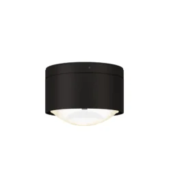Puk! 120 One LED-Deckenspot Linse matt, schwarz