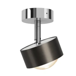Puk! 80 Turn Up/Downlight Linse matt braun/chrom
