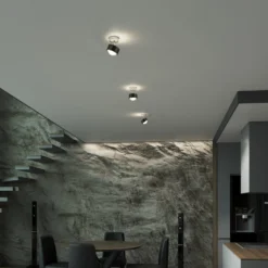 Puk! 80 Turn Up/Downlight Linse matt braun/chrom