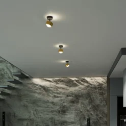 Puk! 80 Turn Up/Downlight Linse matt gold/schwarz