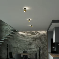 Puk! 80 Turn Up/Downlight Linse matt gold/schwarz