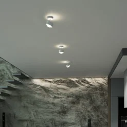 Puk! 80 Turn Up/Downlight Linse matt weiß/chrom