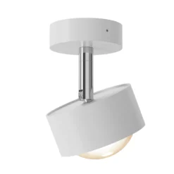 Puk! 80 Turn Up/Downlight Linse matt weiß/chrom