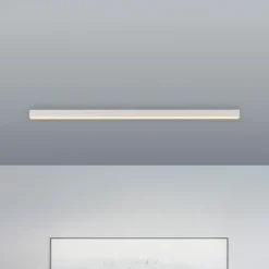 PURE LED-Deckenlampe Lines, weiß, 110 cm, CCT, Fernbedienung