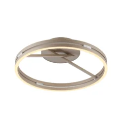 PURE LED-Deckenleuchte Loop bronzefarben, Metall Ø 60 cm CCT