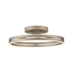 PURE LED-Deckenleuchte Loop bronzefarben, Metall Ø 60 cm CCT