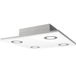 Quadratische LED-Deckenleuchte Pano, weiß