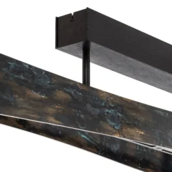 Quitani Baloria LED-Pendelleuchte schwarz/oxidiert