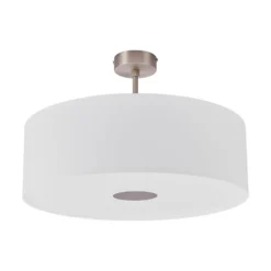 Quitani Deckenlampe Gala, Ø 50 cm, Chintz weiß