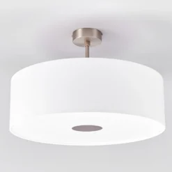 Quitani Deckenlampe Gala, Ø 50 cm, Chintz weiß