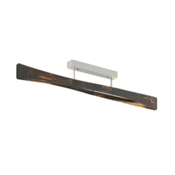 Quitani LED-Deckenlampe Lian, gold oxidiert