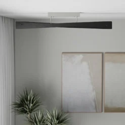 Quitani LED-Deckenlampe Lian, schwarz/alu