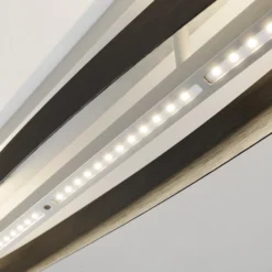 Quitani LED-Deckenlampe Lian, schwarz/alu