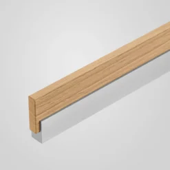 Quitani LED-Deckenleuchte Keijo, nickel/eiche