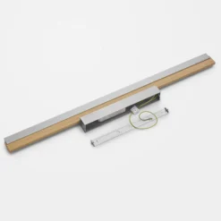Quitani LED-Deckenleuchte Keijo, nickel/eiche
