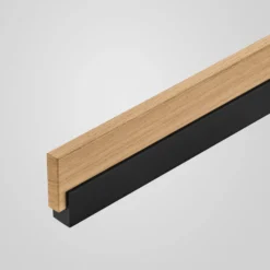 Quitani LED-Deckenleuchte Keijo, schwarz/eiche