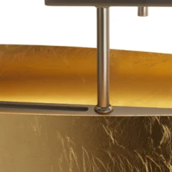 Quitani LED-Deckenleuchte Lian, Schlagmetallfinish