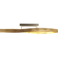 Quitani LED-Deckenleuchte Lian, Schlagmetallfinish