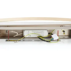 Quitani LED-Deckenleuchte Lian, Schlagmetallfinish