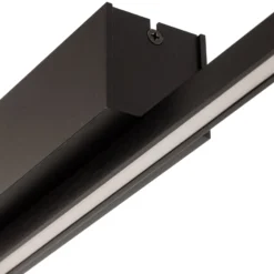 Quitani LED-Deckenleuchte Tolu, schwarz, 118 cm