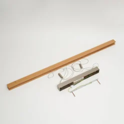 Quitani LED-Hängelampe Alin, Länge 138 cm, Eiche natur