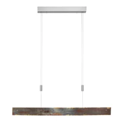Quitani LED-Hängelampe Malu, gold oxidiert, Länge 100 cm