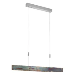 Quitani LED-Hängelampe Malu, gold oxidiert, Länge 100 cm