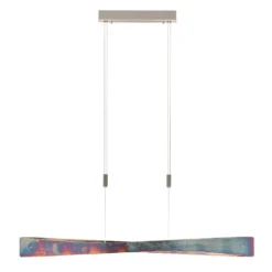 Quitani LED-Hängeleuchte Lian, gold oxidiert