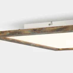 Quitani LED-Panel Aurinor, goldfarbig patiniert, 68 cm