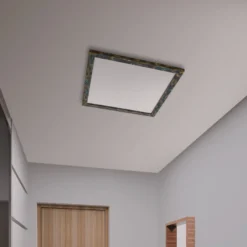 Quitani LED-Panel Aurinor, goldfarbig patiniert, 68 cm