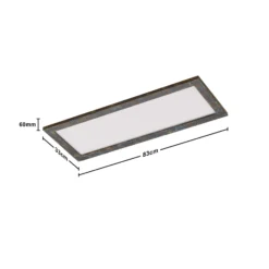 Quitani LED-Panel Aurinor, goldfarbig patiniert, 86 cm
