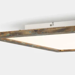 Quitani LED-Panel Aurinor, goldfarbig patiniert, 86 cm