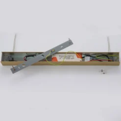 Quitani LED-Pendellampe Tolu, Länge 139 cm, messing