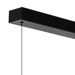 Quitani Lysia LED-Pendel, oxidiert/schwarz, 148 cm