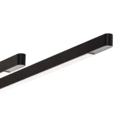 Quitani Talon LED-Deckenlampe 2fl schwarz eloxal