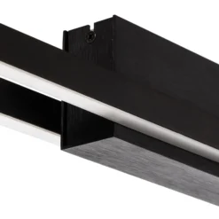 Quitani Talon LED-Deckenlampe 2fl schwarz eloxal