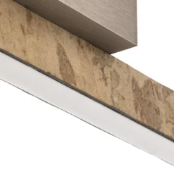 Quitani Zino LED-Deckenleuchte Schiefer gold 38W