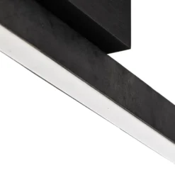Quitani Zino LED-Deckenleuchte Schiefer grau 38W