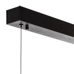 Quitani Zino LED-Hängeleuchte Schiefer grau 114 cm