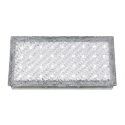 Rechteckige LED-Bodeneinbauleuchte Walkover, 20 cm