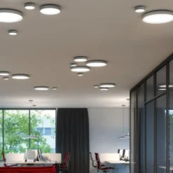 Ribag Arva LED-Deckenlampe, grau metallic, 27 cm