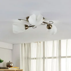 Romantisch gestaltete Deckenlampe Amedea