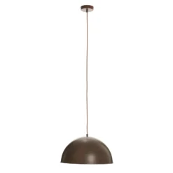 Rostfarbene Metall-Pendellampe Xirena I