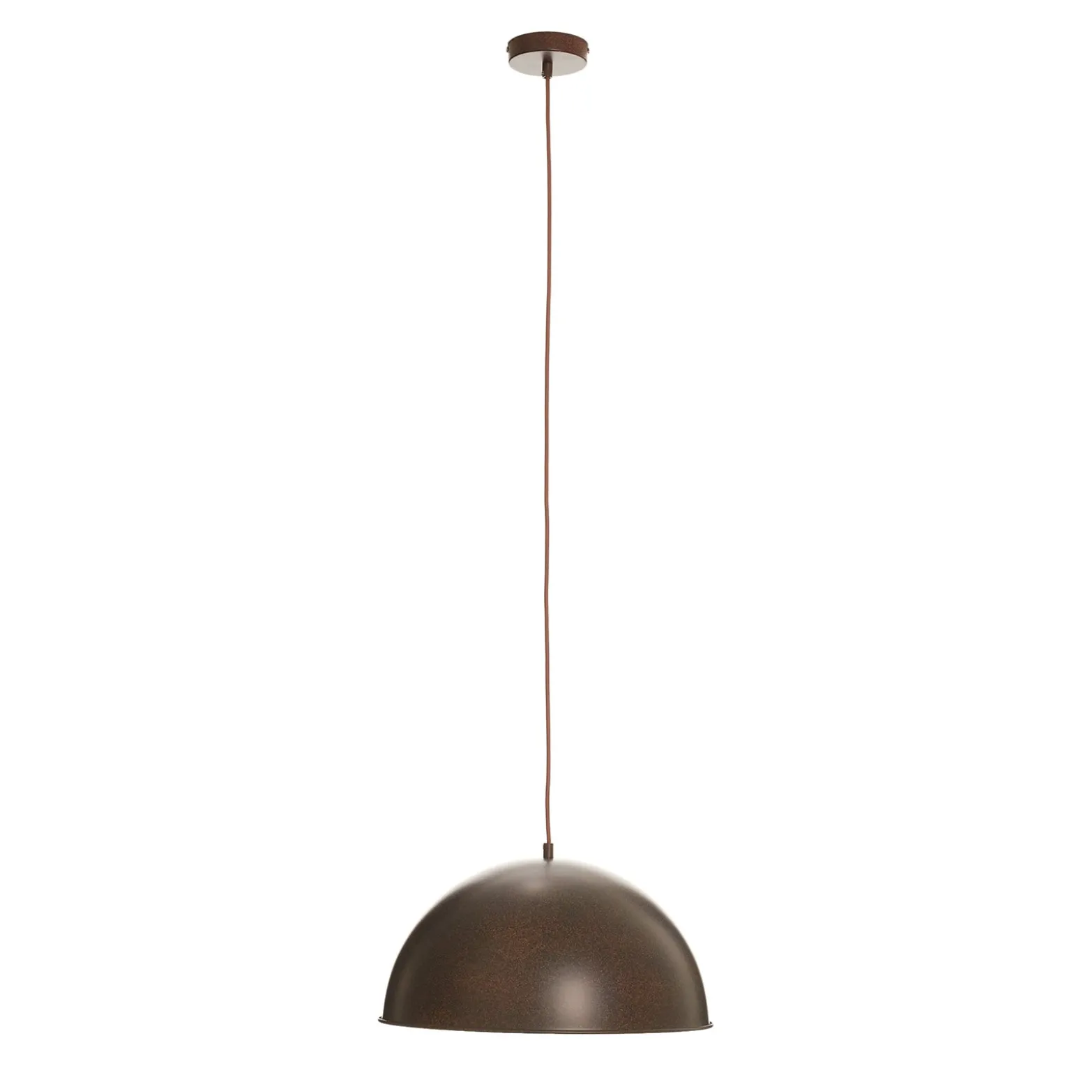 Rostfarbene Metall-Pendellampe Xirena I
