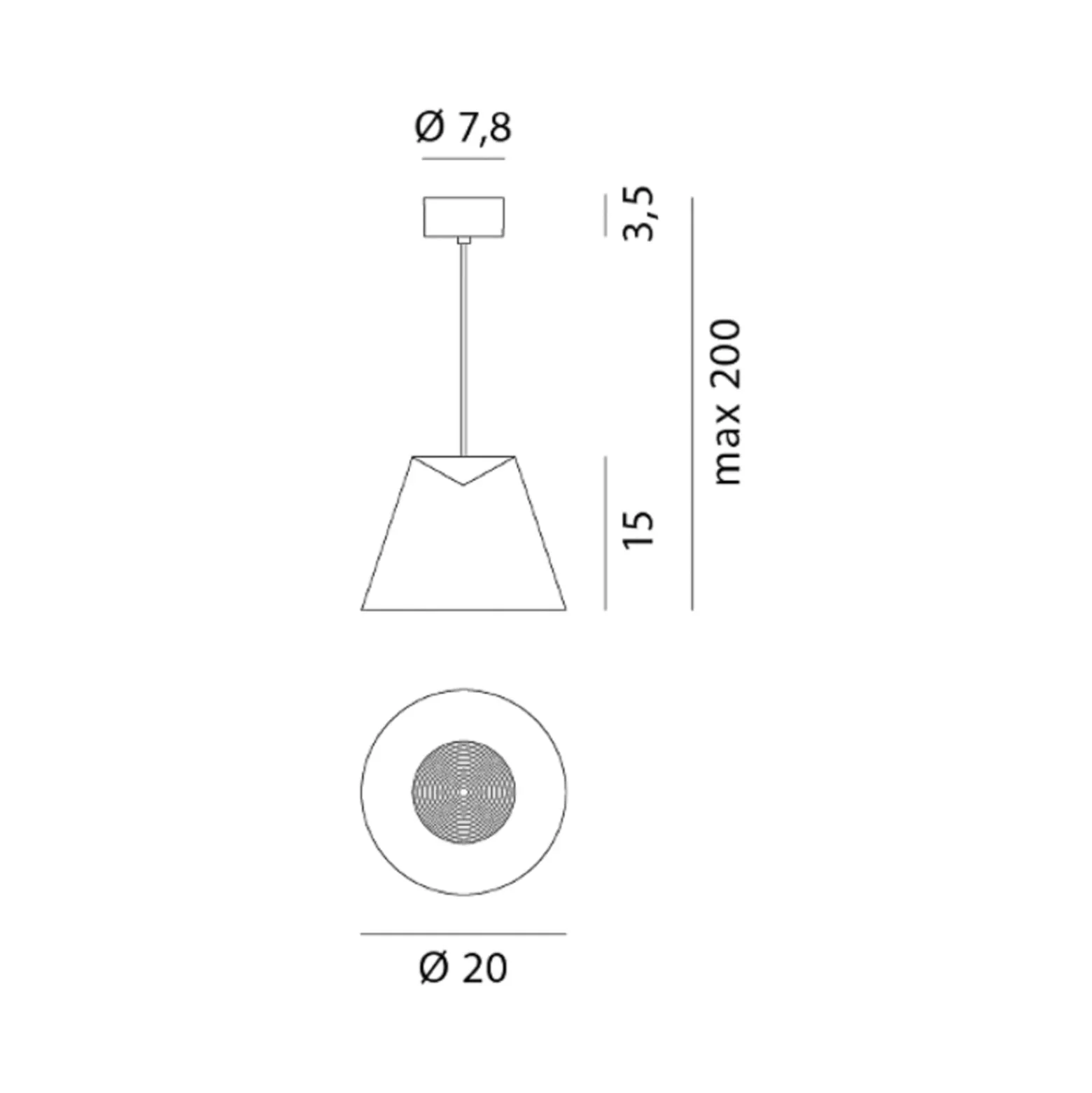Rotaliana Dina - blaue LED-Hängeleuchte