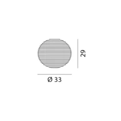 Rotaliana Flow Glass H4 Deckenleuchte Ø 33 cm