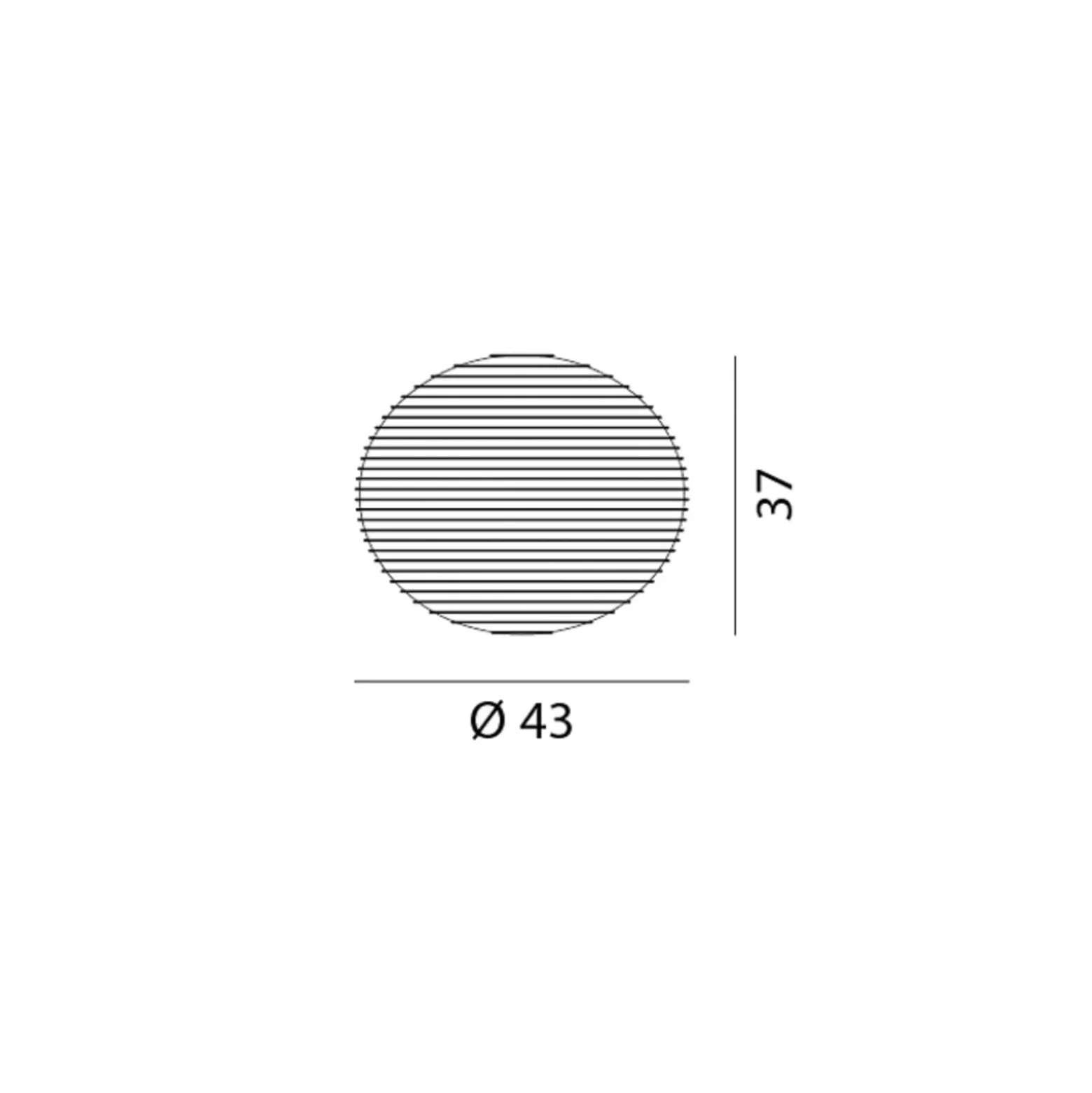 Rotaliana Flow Glass H3 Deckenleuchte Ø 43 cm